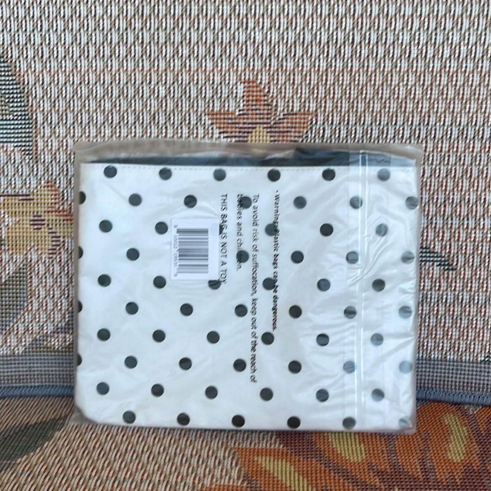 Kate Spade Large Canvas Polka Dot Zip Pouch - Picture 11 of 16
